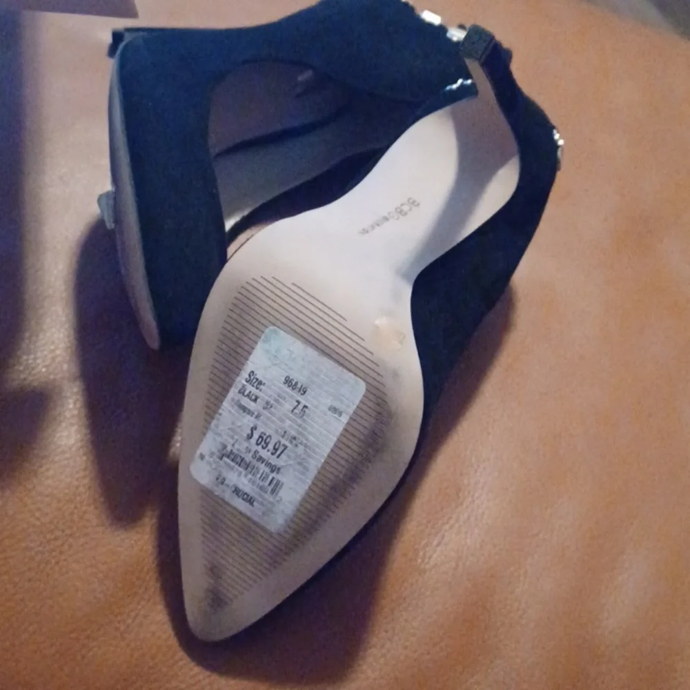 > Bcbg Elegant Black Stiletto Heels Women's Size 7.5